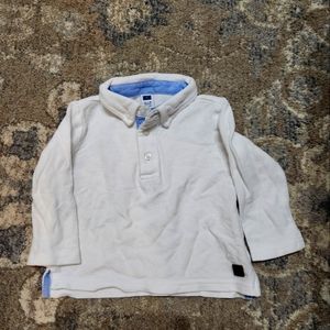 Janie and Jack white quarter shirt